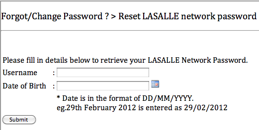 Reset Password